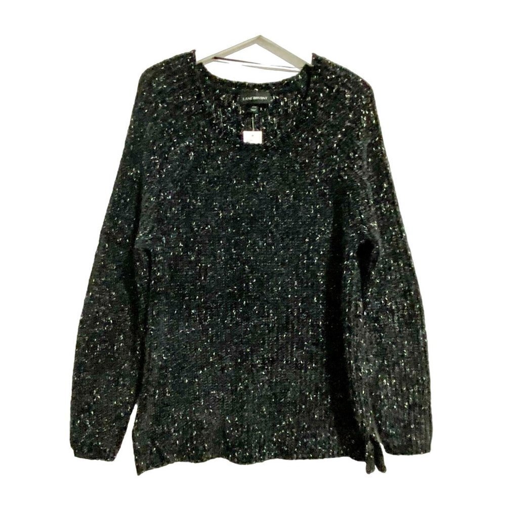 NWT Lane Bryant Sweater, black speckled sweater, Size 18/20